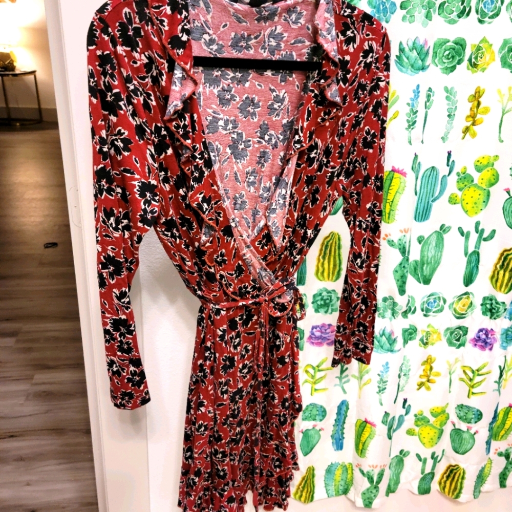 Faux wrap dress